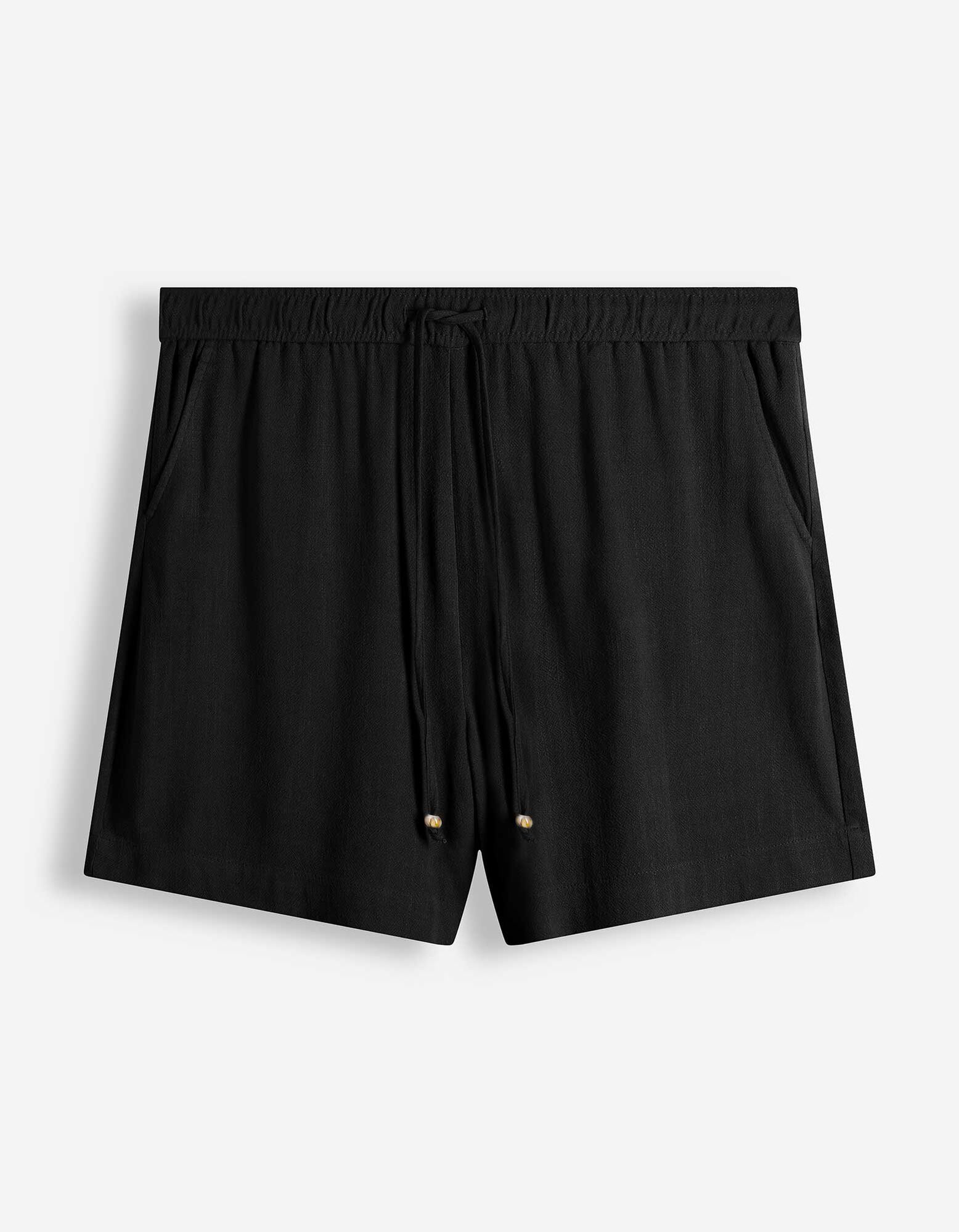 Bermuda  - Leinen-Optik - schwarz