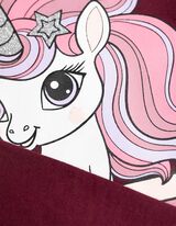 Bluză de corp cu mânecă lungă - Imprimare frontală - Roz