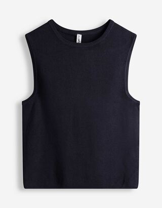 Stricktop - Feinstrick - dunkelblau