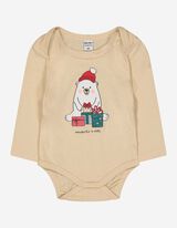 Body manica lunga - Stampa - beige