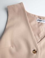 Gilet - Percentuale di viscosa - beige
