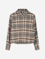 Bluse - Karomuster - beige