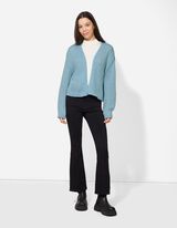 Cardigan - weite &Auml;rmel - hellblau