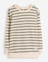 Sweatshirt - Streifen - Gr&uuml;n