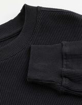 Sweater en broek set - Wafelstructuur - Donkergrijs