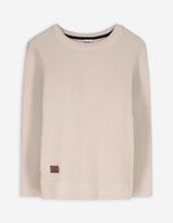 Pullover - Labelpatch - beige