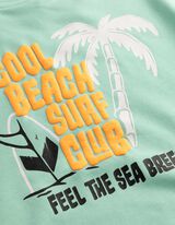 Sweatshirt - R&uuml;ckenprint - hellgr&uuml;n