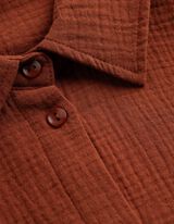 Bluse - Musselin - dunkelrot