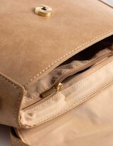 Tasche - Kunstleder - beige