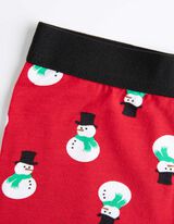 Boxeralsó - Karácsony - mélyvörös