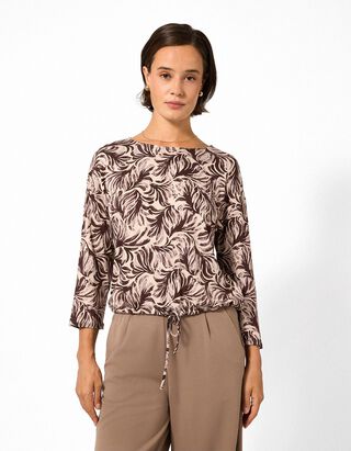 Shirt - Knotendetail - Beige
