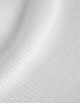 Pletená košile - Výstřih ve stylu Carmen - bílá