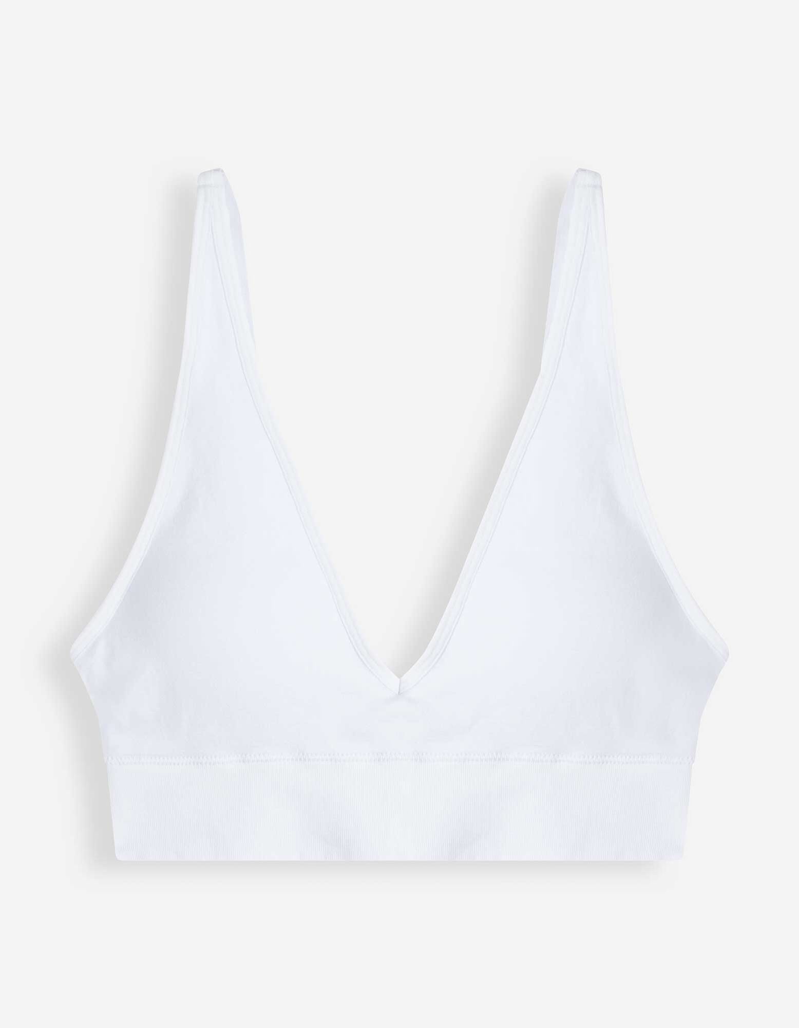 Bustier - &uuml;berwiegend nahtlos - Wei&szlig;