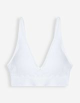 Bustier - &uuml;berwiegend nahtlos - Wei&szlig;
