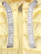 Gilet lungo - Cappuccio con coulisse - giallo chiaro