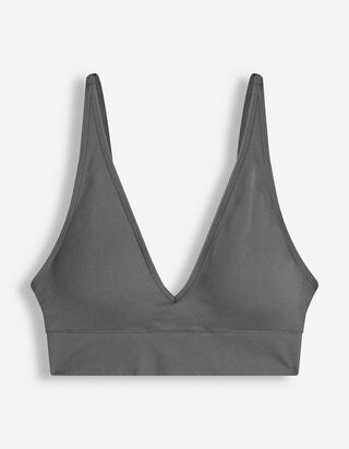 Bustier - &uuml;berwiegend nahtlos - Grau