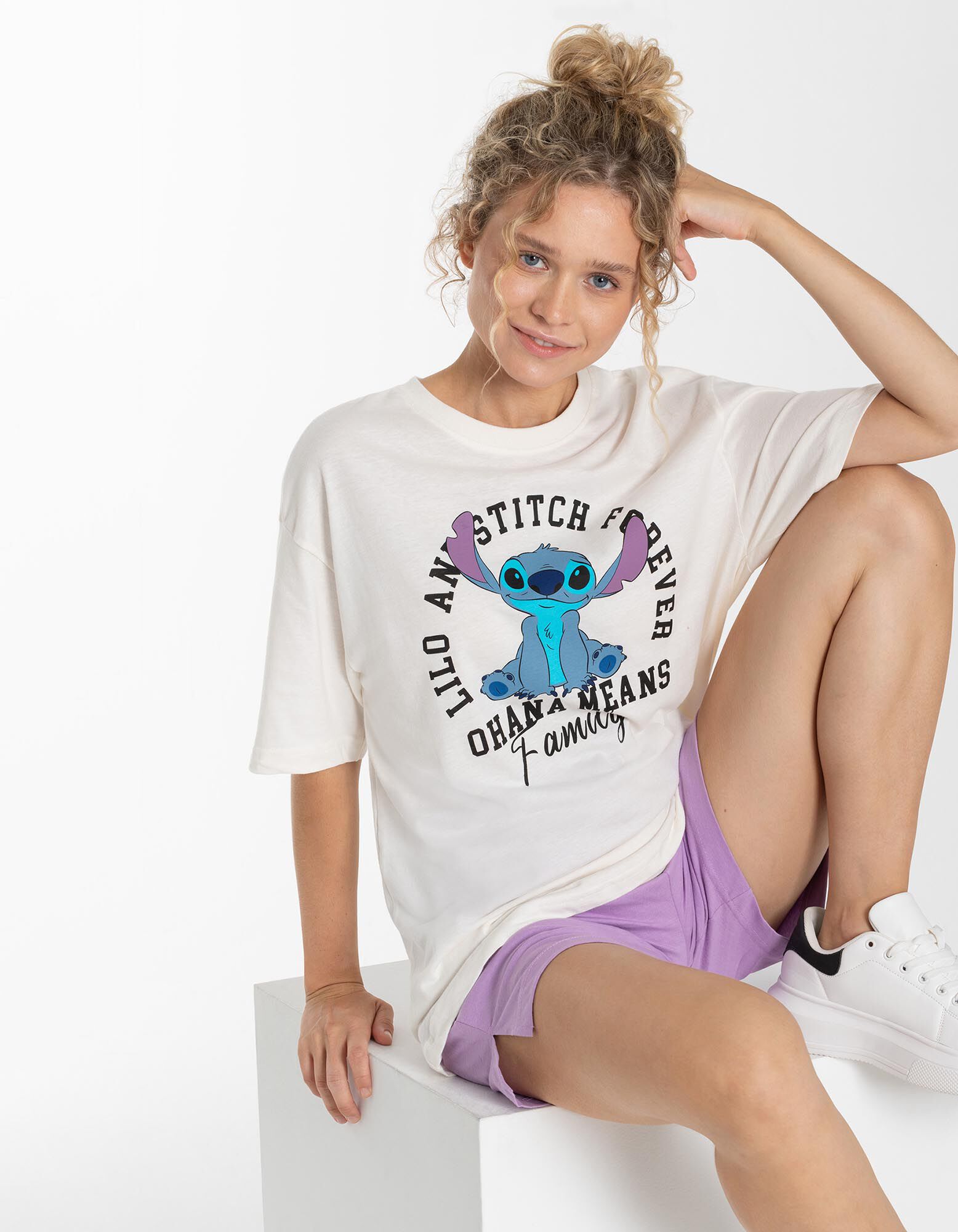T-shirt - Imprim&eacute; Disney - blanc