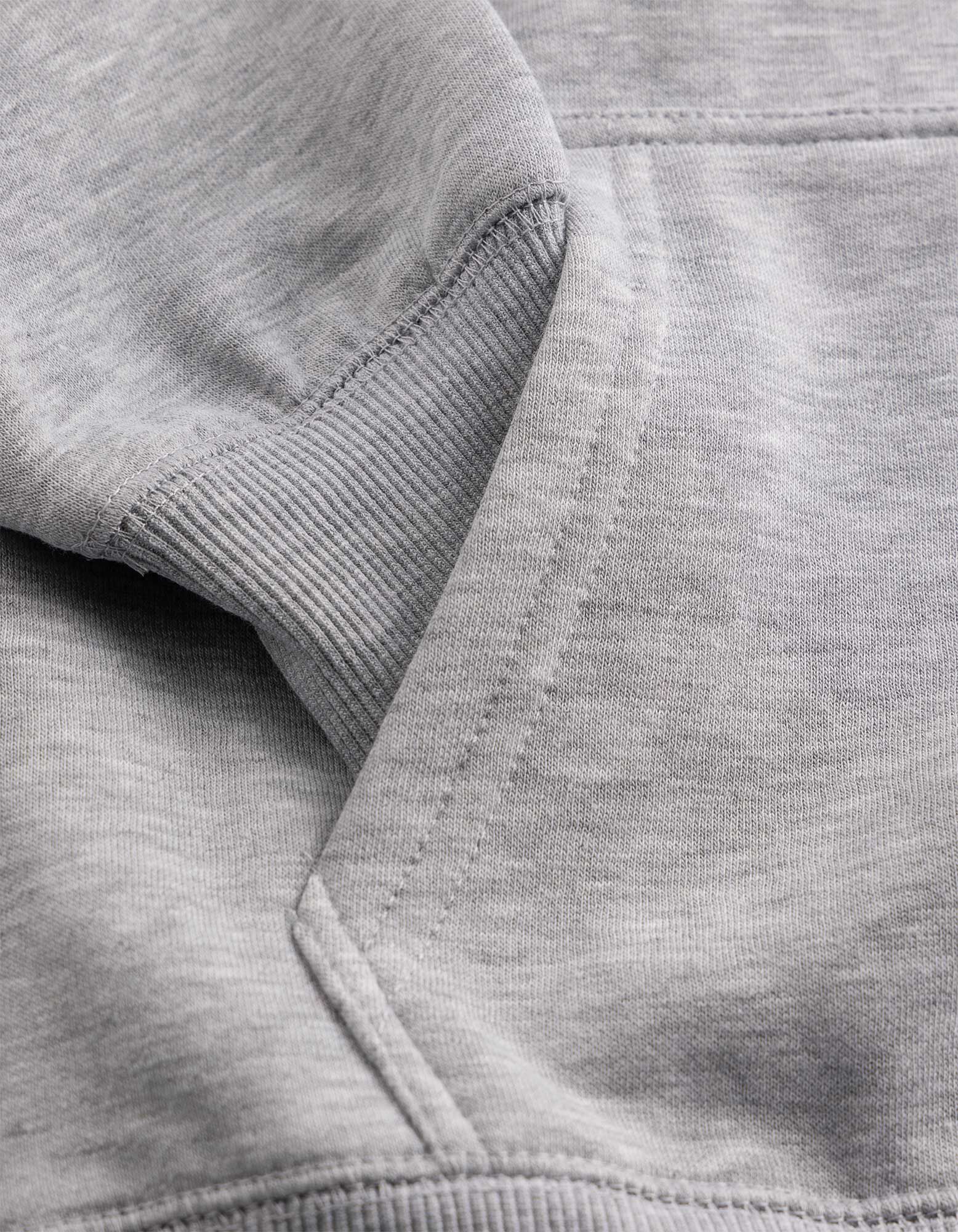 Hoodie - 3D-Applikation - Hellgrau