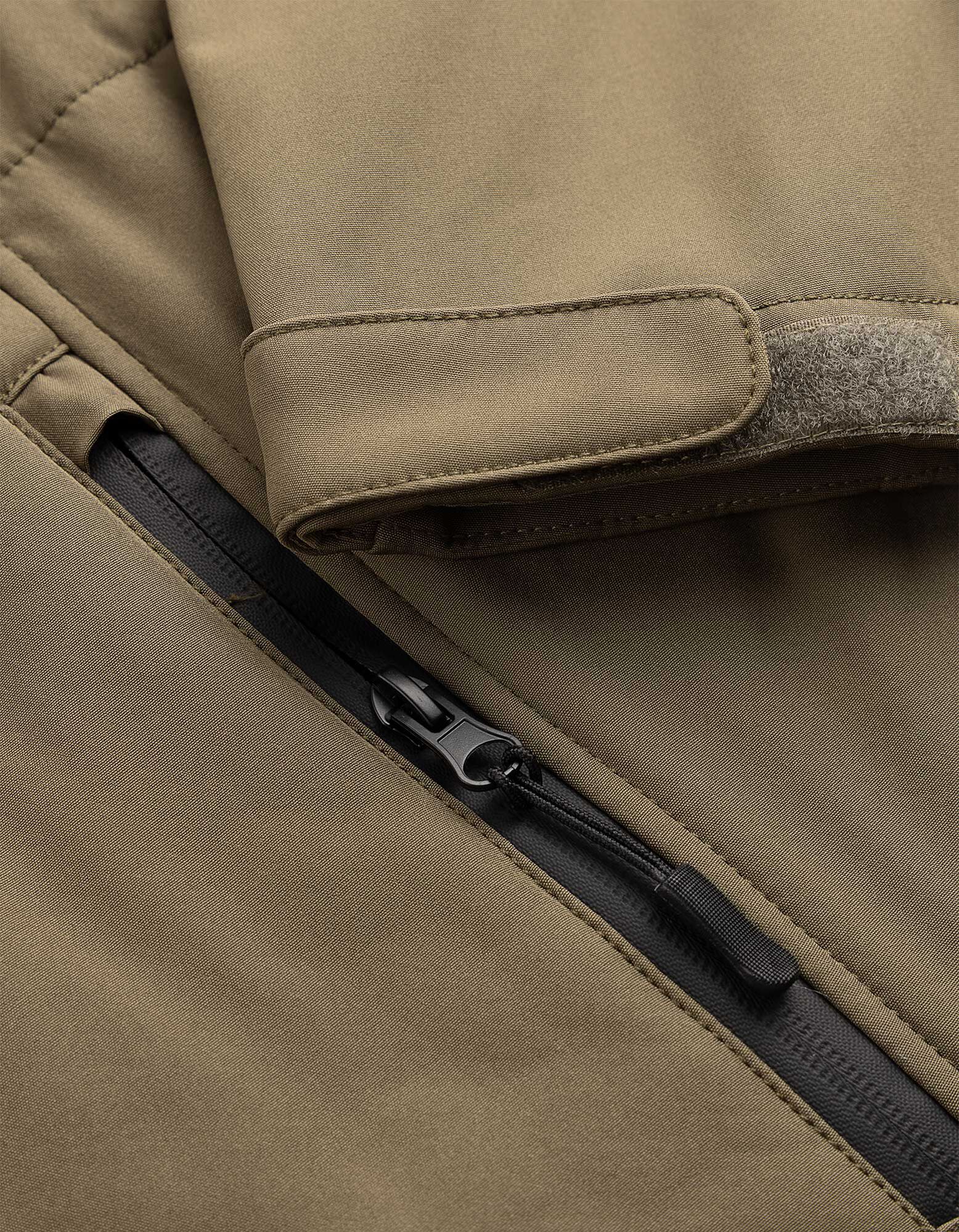 Parka - Aufgesetze Taschen - Khaki