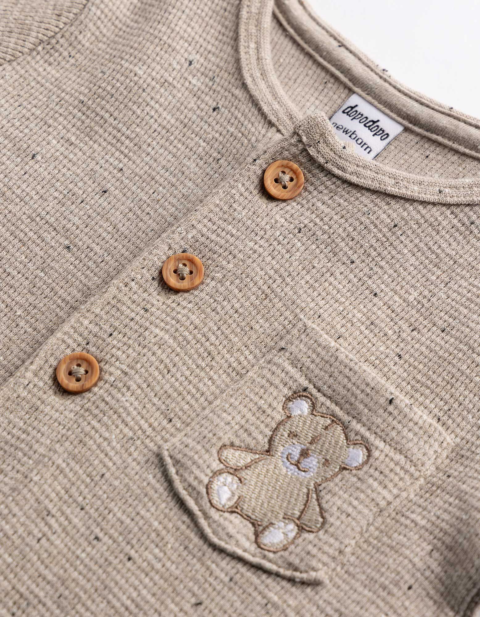 Anzug - Weiches Material - Beige