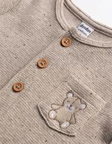 Anzug - Weiches Material - Beige