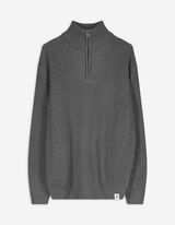 Pullover - Troyer - dunkelgrau