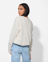 Bluză de trening - Regular Fit - Alb