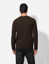 Pullover - Scollo rotondo - marrone scuro