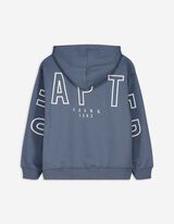 Felpa aperta - Oversized Fit - celeste