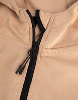 Tepláková bunda - Kapucňa - bezova