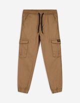 Jogpants - Kordel - hellbraun