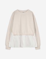 Felpa - Misto cotone - beige