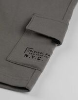 Kratke hlače vojničkog stila - Jednobojno - tamno zelena