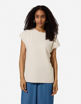 Pullover - Oversized Fit - Beige