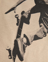 Mikina - Predná potlač - bezova