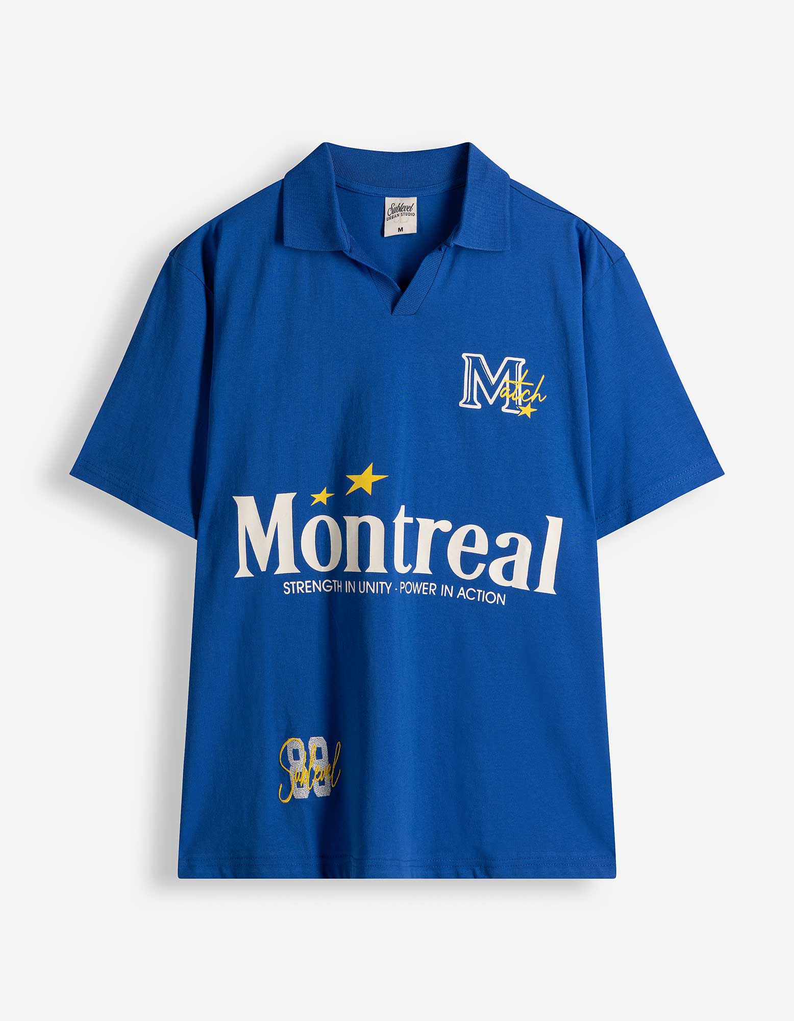 Poloshirt - Frontprint - hellblau