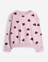 Sweatshirt - Allover-Print - Rosa