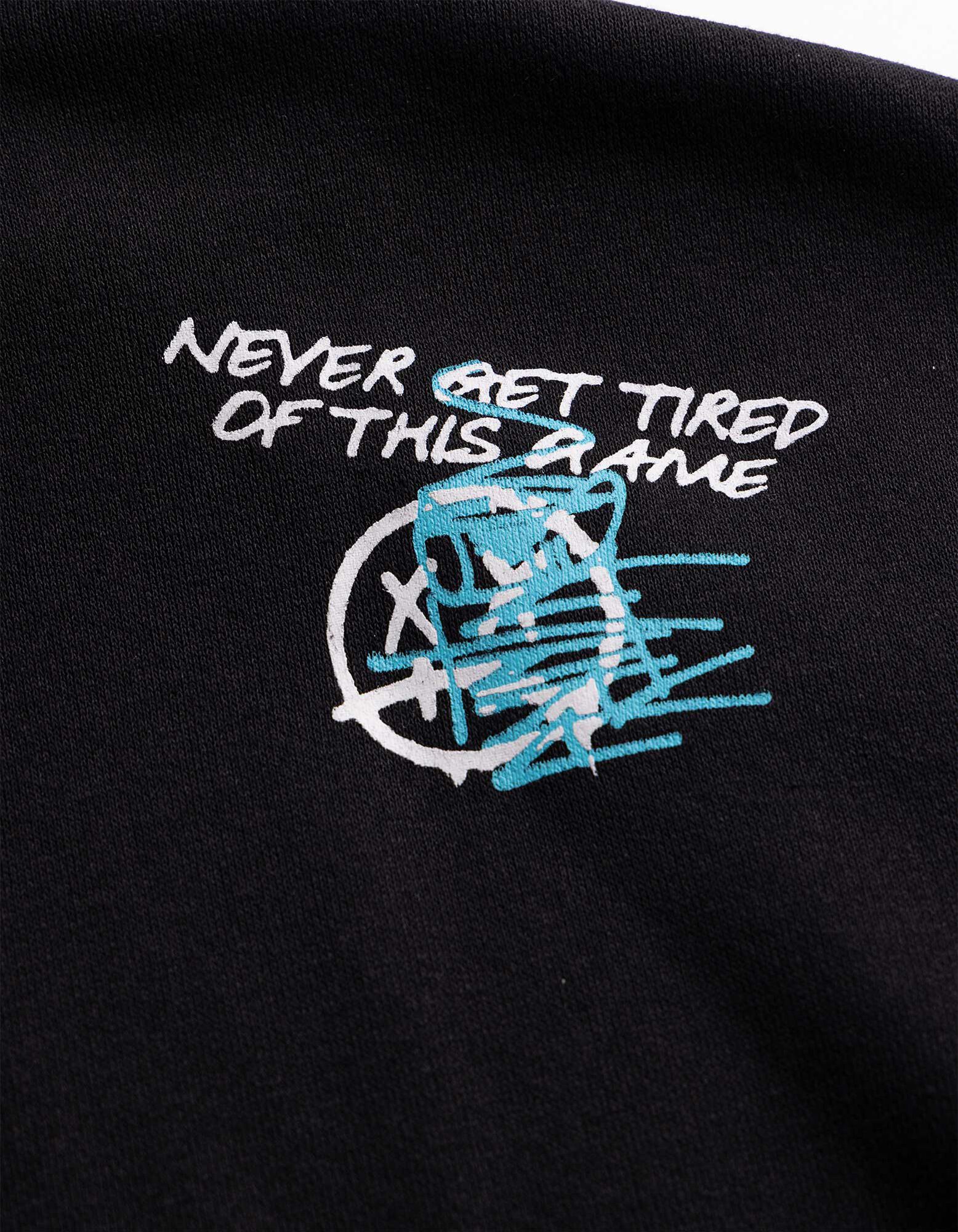 Sweatshirt - Oversized Fit - Schwarz
