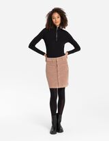 Sijonas - Velvetas - smelio spalvos