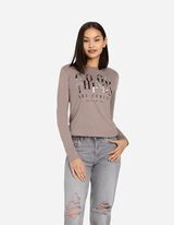 Pikkade varrukatega s&auml;rk - s&auml;delev motiiv - beezh