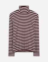 Langarmshirt - Rollkragen - wei&szlig;