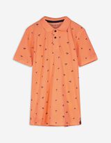 Polo - Stampa allover - arancione