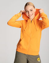 Cipz&aacute;ros meleg&iacute;tőfelső - Kapucni - narancs