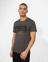 T-shirt - Print - donkergrijs