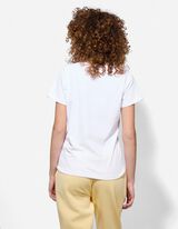 T-Shirt - einfarbig - wei&szlig;