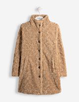 Mantel - Teddyfell - Beige