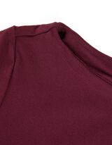 Tričko s dlh&yacute;mi ruk&aacute;vmi - Lodičkov&yacute; v&yacute;strih - tmavocervena