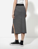 Gonna a maglia - Lunghezza al polpaccio - nero