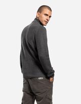 Sweatvest - Opstaande kraag - donkergrijs