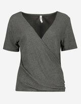 T-shirt - Teneur en viscose - Gris fonc&eacute;
